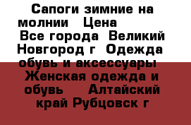 Сапоги зимние на молнии › Цена ­ 5 900 - Все города, Великий Новгород г. Одежда, обувь и аксессуары » Женская одежда и обувь   . Алтайский край,Рубцовск г.